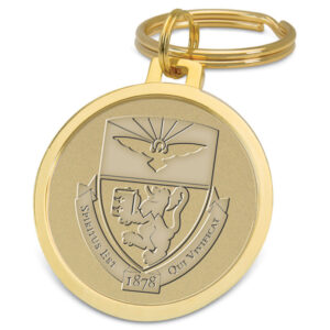Gold Duquesne Dukes Team Logo Split-Wire Key Ring