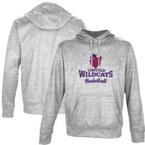 Men's ProSphere Gray Linfield Wildcats Basketball Name Drop Pullover Hoodie