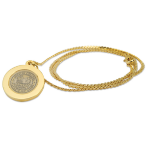 Women's Gold Oberlin Yeomen Pendant Necklace