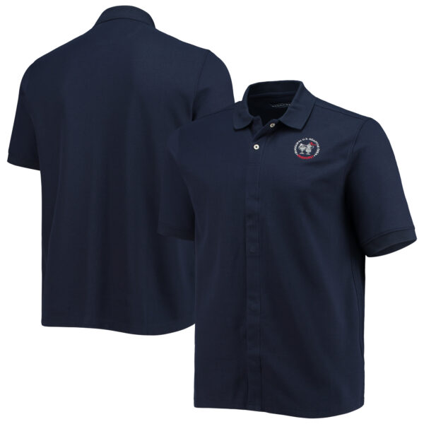 Men's 2022 U.S. Adaptive Open MagnaReady Adaptive Navy Solid Pique Polo with Magnetic Closures