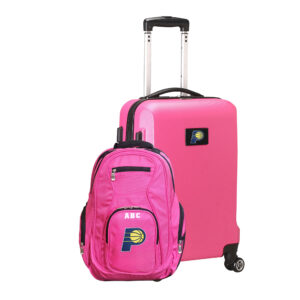 MOJO Pink Indiana Pacers Personalized Deluxe 2-Piece Backpack & Carry-On Set