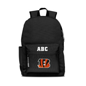 MOJO Black Cincinnati Bengals Personalized Campus Laptop Backpack