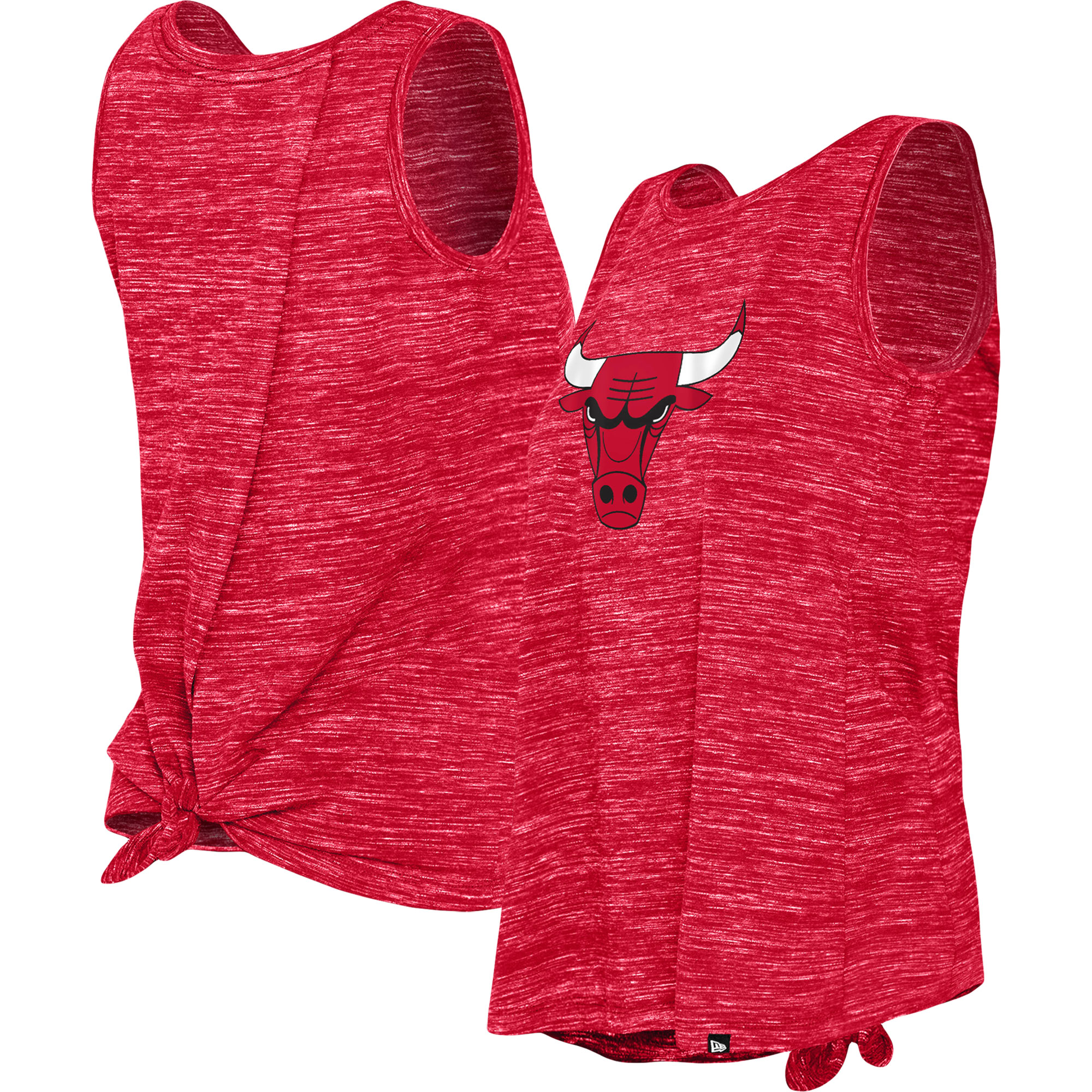 Women's New Era Red Chicago Bulls Space Dye Active Tank Top - Image 2