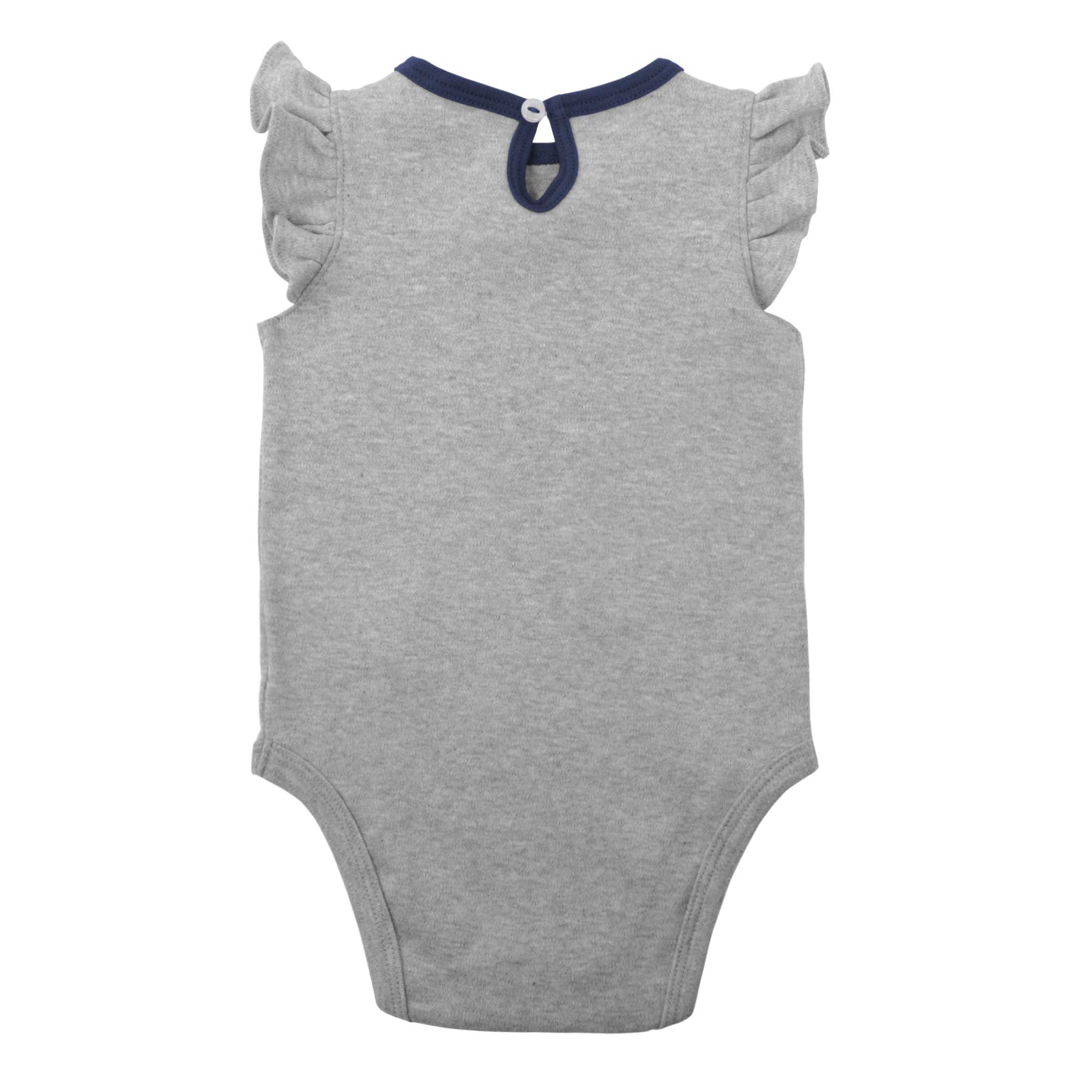 Girls Newborn & Infant Navy/Heather Gray Milwaukee Brewers Little Fan Two-Pack Bodysuit Set - Image 12