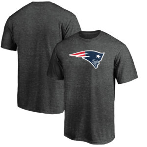 Men's Charcoal New England Patriots Team Logo T-Shirt