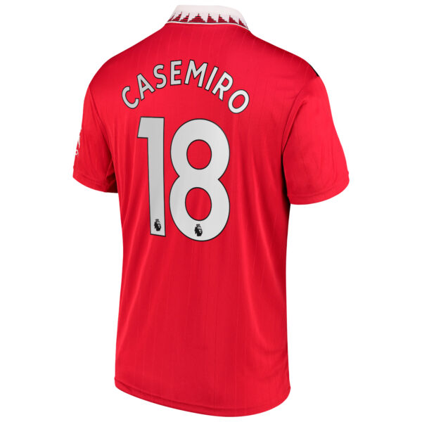 Men's adidas Carlos Casemiro Red Manchester United 2022/23 Home Replica Player Jersey - Image 7