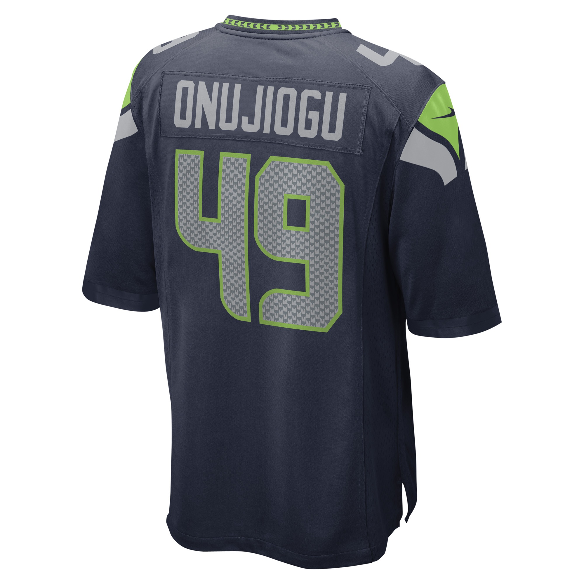 Men's Nike Joshua Onujiogu College Navy Seattle Seahawks Game Player Jersey - Image 7