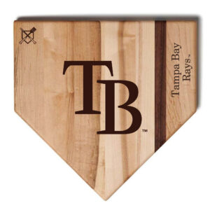 Baseball BBQ Tampa Bay Rays 12'' x 12'' Home Plate Cutting Board