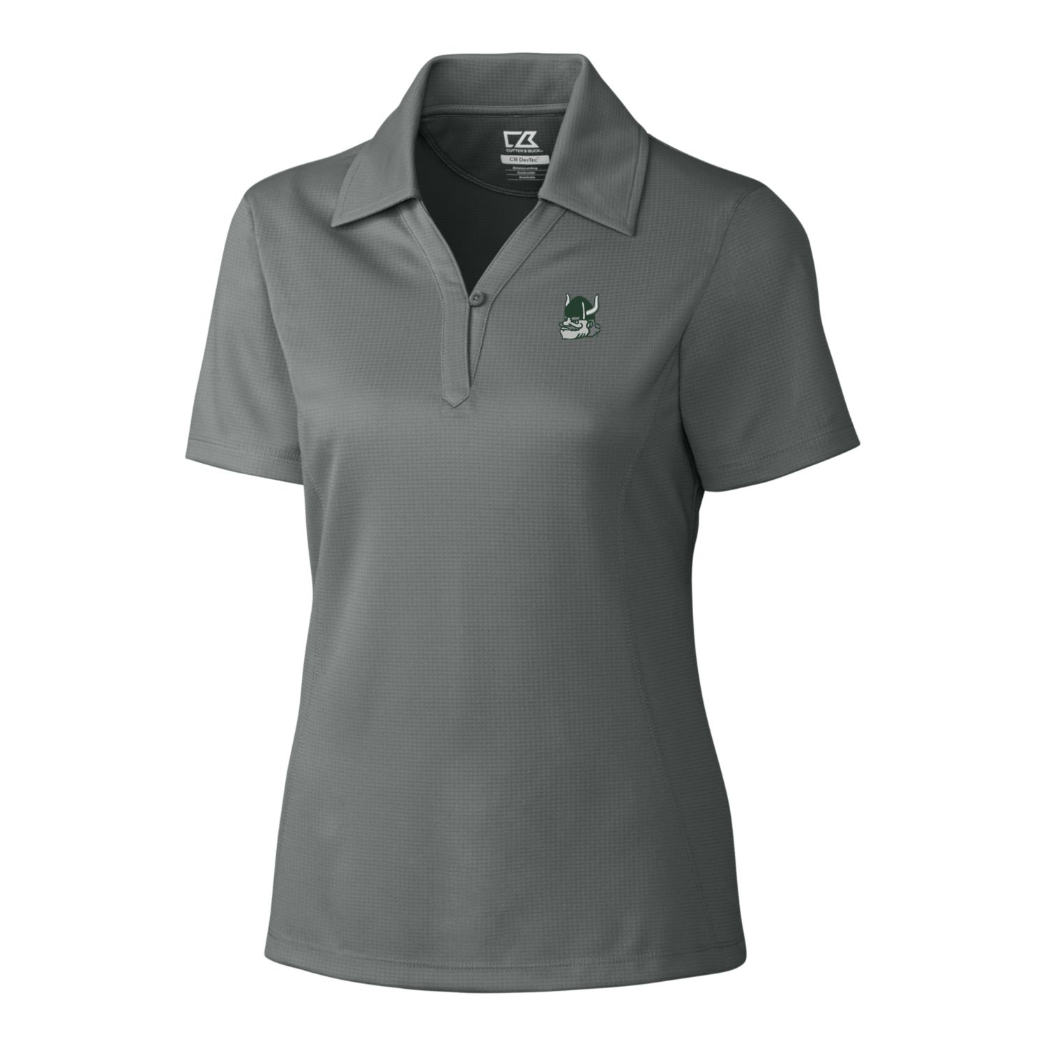 Women's Cutter & Buck Steel Portland State Vikings CB DryTec Genre Textured Solid Polo - Image 10