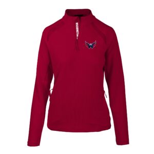Women's Levelwear Red Washington Capitals Hadley Icon Mantra Quarter-Zip Pullover Top
