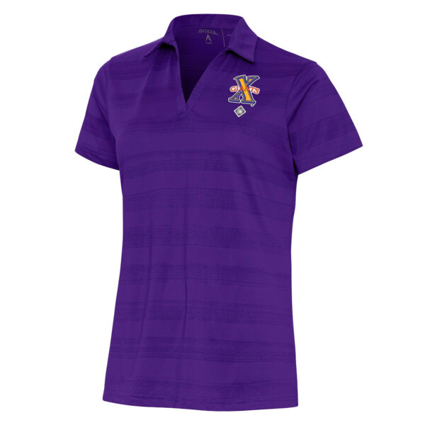 Women's Antigua Purple Cuban Giants Compass Polo
