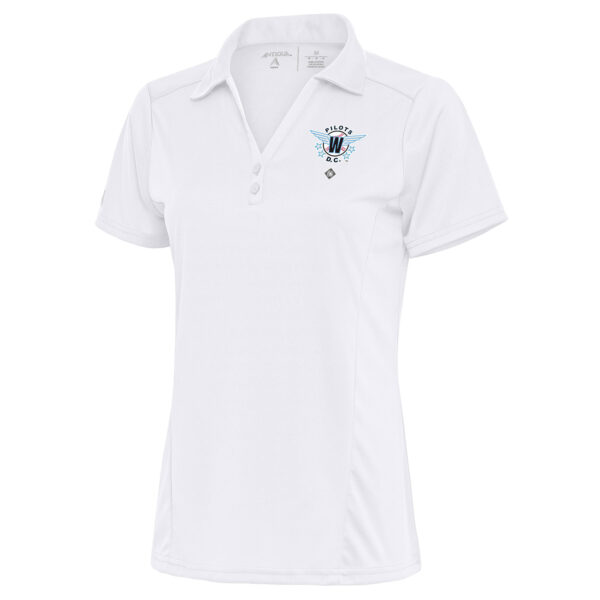 Women's Antigua White Washington Pilots Tribute Polo
