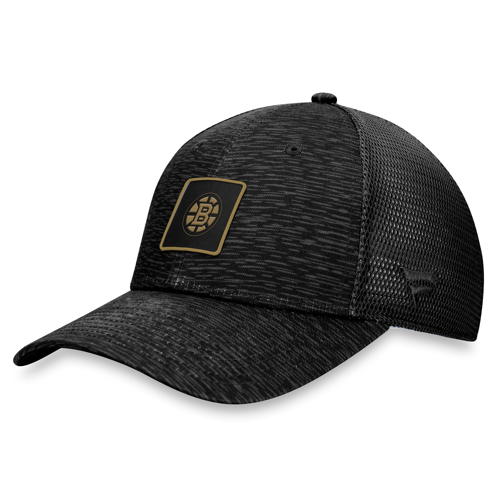 Women's Fanatics Black Boston Bruins Authentic Pro Road Trucker Adjustable Hat - Image 7