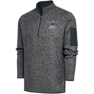 Men's Antigua  Charcoal Birmingham Squadron Fortune Quarter-Zip Pullover Jacket