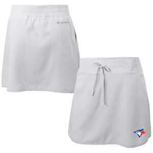 Women's Columbia  White Toronto Blue Jays Omni-Wick Lakewood Pines Skort