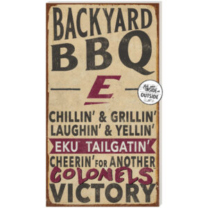 Eastern Kentucky Colonels 11'' x 20'' Indoor/Outdoor BBQ Sign