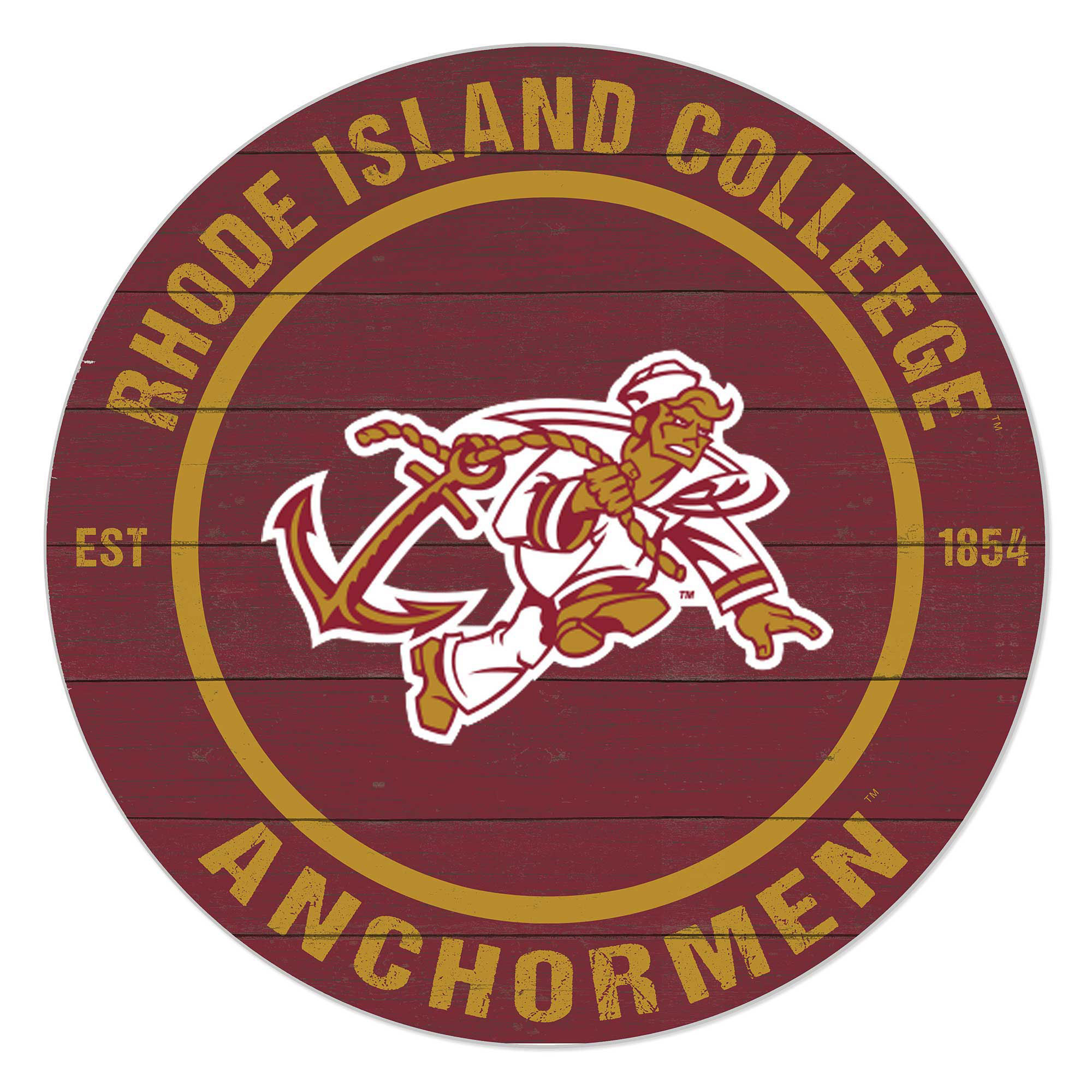 Rhode Island Anchormen 20" Indoor/Outdoor Team Color Circle Sign