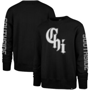 Men's '47 Black Chicago White Sox City Connect Legend Headline Pullover Sweatshirt