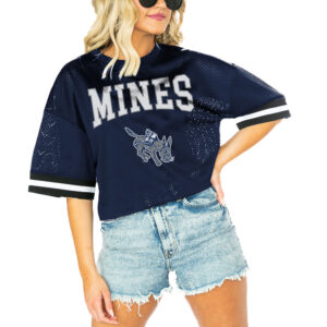 Women's Gameday Couture  Navy Colorado School of Mines Orediggers Game Face Fashion Jersey