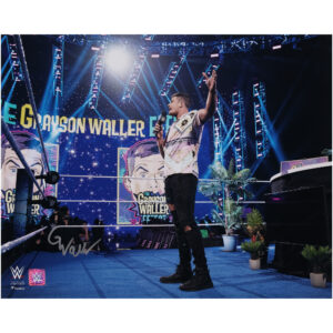 Grayson Waller WWE Autographed 16" x 20" Standing In Ring Photograph