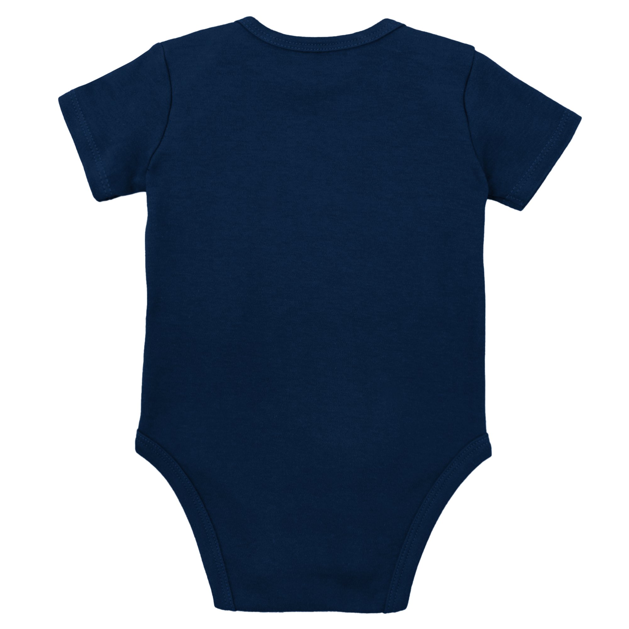 Infant Mitchell & Ness Navy/Gold Notre Dame Fighting Irish 3-Pack Bodysuit, Bib and Bootie Set - Image 4