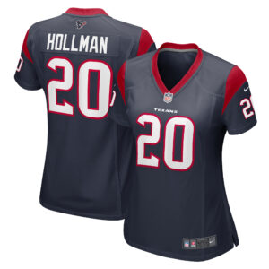 Women's Nike Ka'Dar Hollman  Navy Houston Texans Team Game Jersey