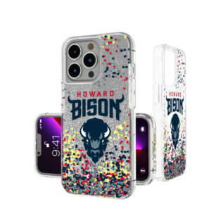 Keyscaper  Howard Bison iPhone Glitter Case with Confetti Design