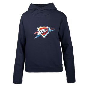 Women's Levelwear Navy Oklahoma City Thunder Evian Core Pullover Hoodie