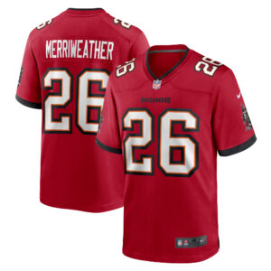 Men's Nike Kaevon Merriweather  Red Tampa Bay Buccaneers  Game Jersey