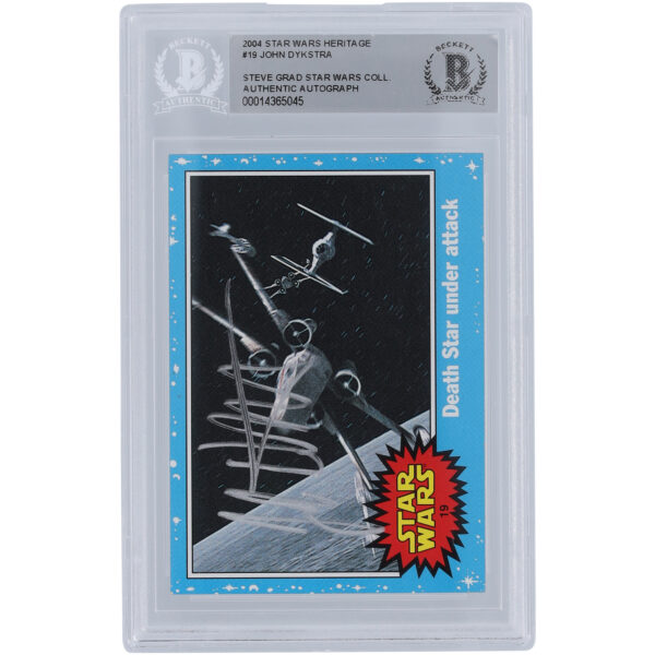 John Dykstra Star Wars Autographed 2004 Topps Heritage #19 BGS Authenticated Card