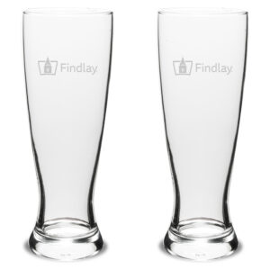 Findlay Oilers Two-Piece 23oz. University Pilsner Glass Set