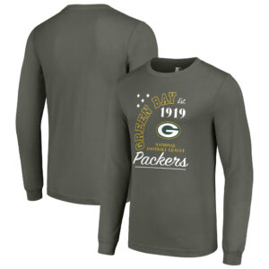 Men's Starter Olive Green Bay Packers Arch City Long Sleeve T-Shirt