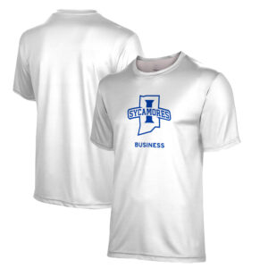 Men's ProSphere White Indiana State Sycamores Business Name Drop T-Shirt
