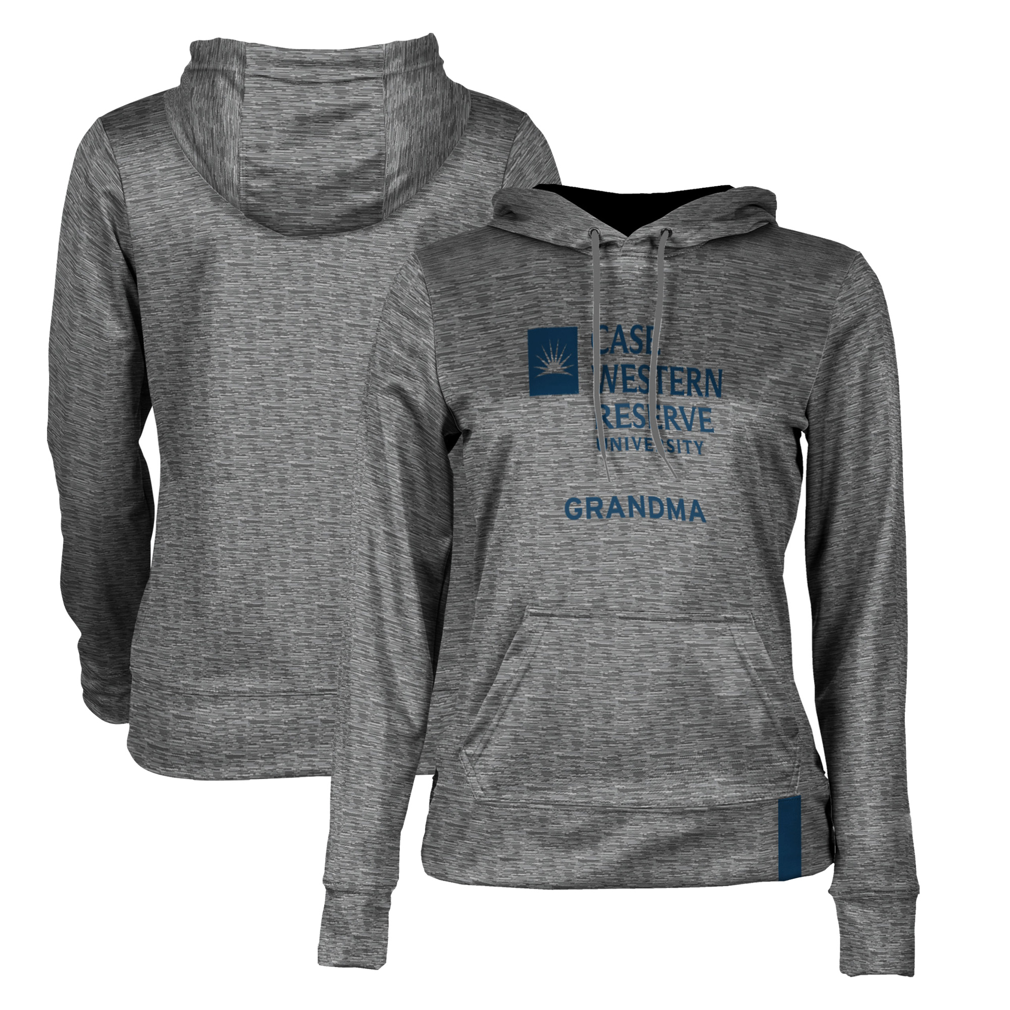 Women's ProSphere Gray Case Western Reserve Spartans Grandma Pullover Hoodie