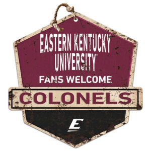 Eastern Kentucky Colonels 20" x 20" Fans Welcome Sign
