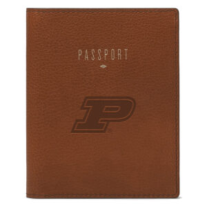 Fossil  Brown Purdue Boilermakers Travel RFID Passport Case