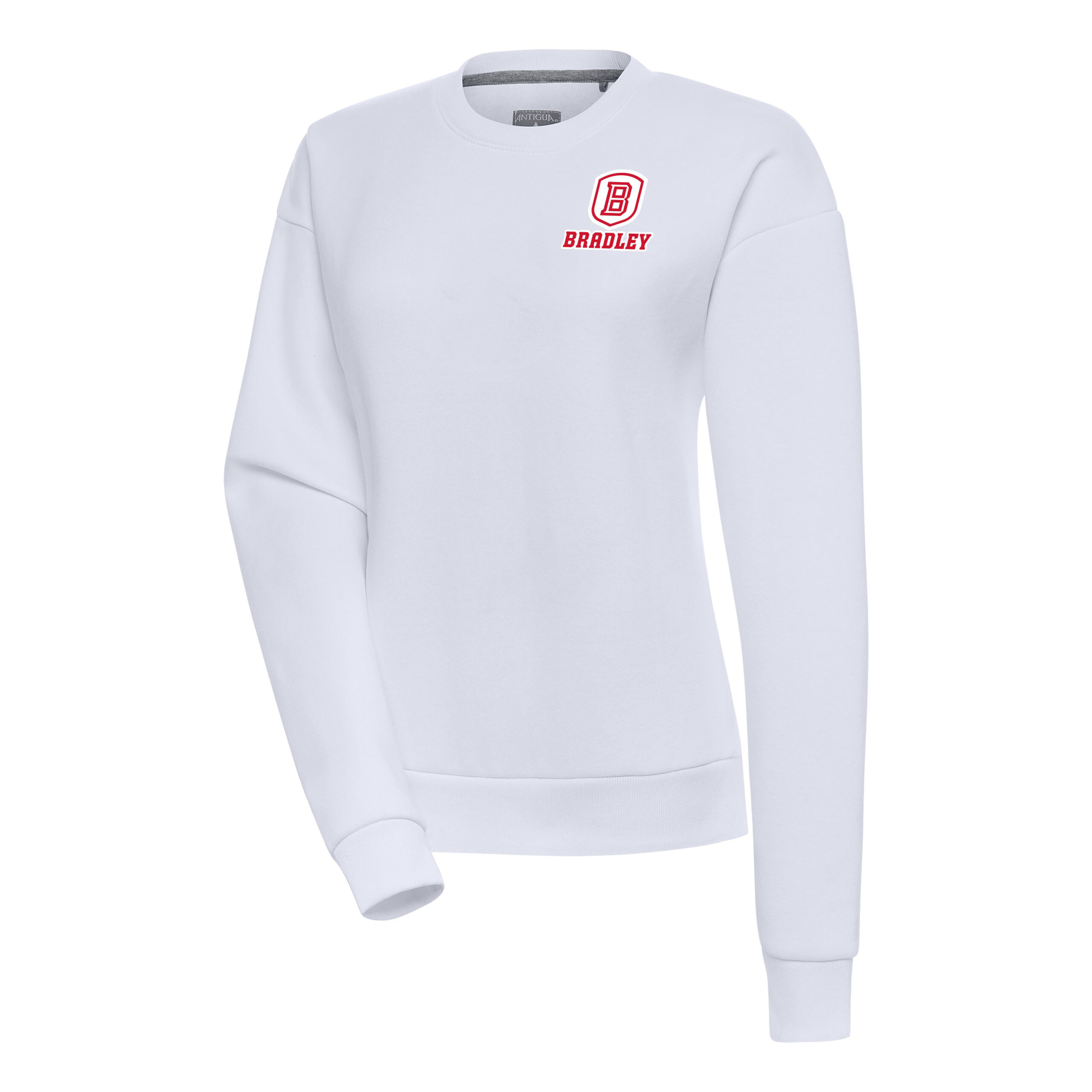 Women's Antigua White Bradley Braves Victory Digital Thermal Pullover Sweatshirt