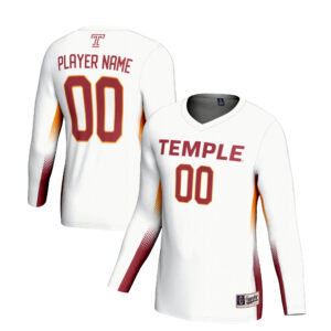 Youth GameDay Greats  White Temple Owls NIL Pick-A-Player Lightweight Women's Volleyball Jersey
