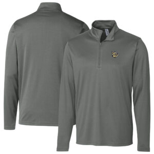 Men's Cutter & Buck  Steel Lehigh Valley IronPigs  Clique Spin Eco Performance Half-Zip Pullover