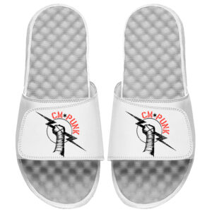Youth ISlide White CM Punk Logo Slide Sandals