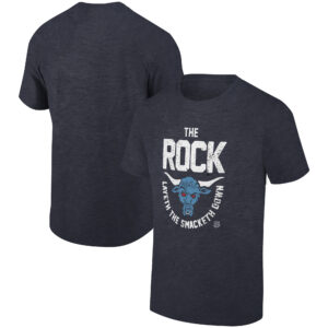 Men's Ripple Junction Heather Charcoal The Rock Layeth The SmackDown Graphic T-Shirt
