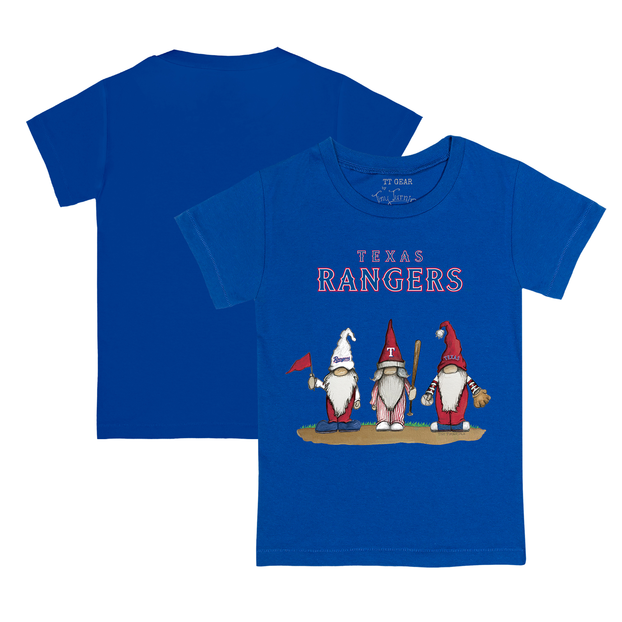 Toddler Tiny Turnip Royal Texas Rangers Gnomes T-Shirt
