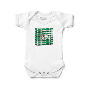 Newborn Chad & Jake White Nashville Predators Feeling Lucky Bodysuit