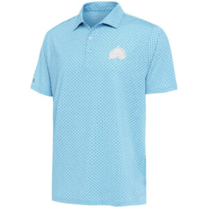 Men's Antigua  Blue Colorado Avalanche White Logo Dawdle Polo