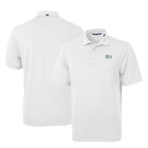 Men's Cutter & Buck White Ivy League Big & Tall Virtue Eco Pique Recycled Polo