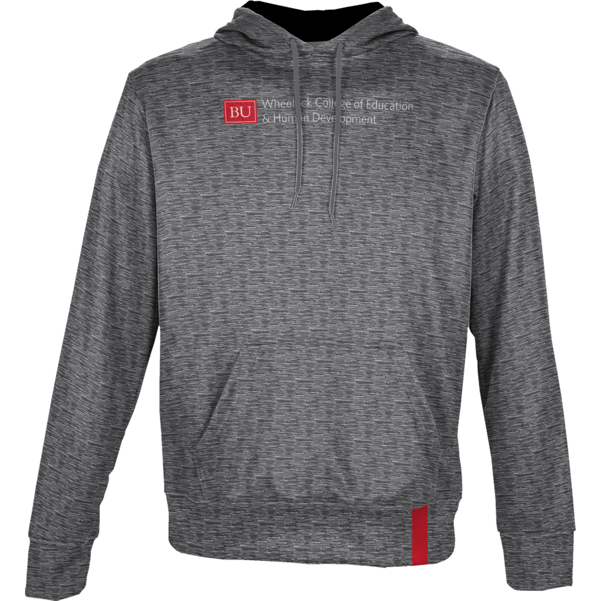 Men's ProSphere Heather Gray Boston University Wheelock College of Education & Human Development Pullover Hoodie - Image 6