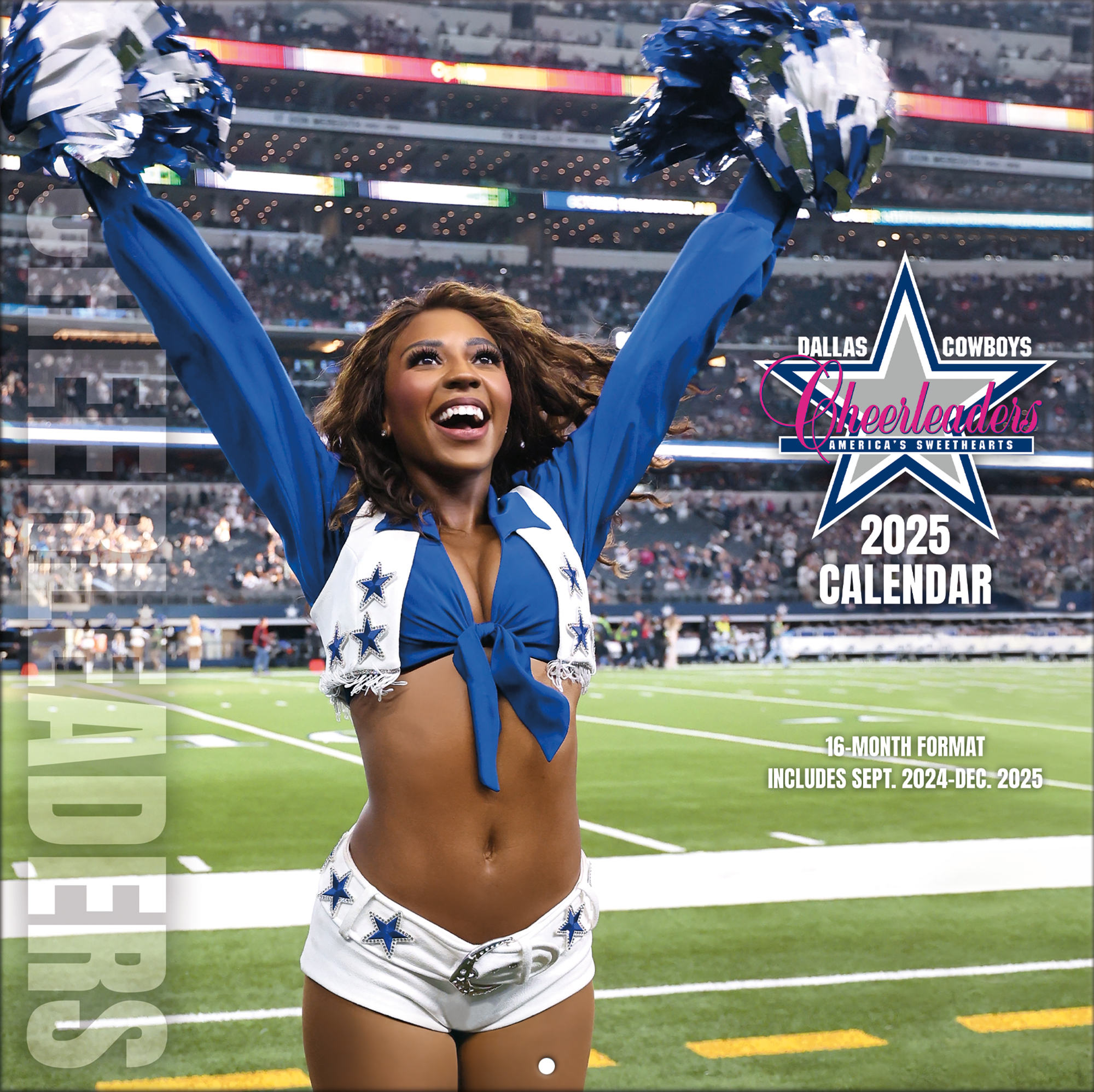 Dallas Cowboys 2025 12" x 12" Cheerleader Sideline Wall Calendar