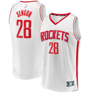Youth Fanatics Alperen Sengun White Houston Rockets Fast Break Replica Player Jersey - Association Edition