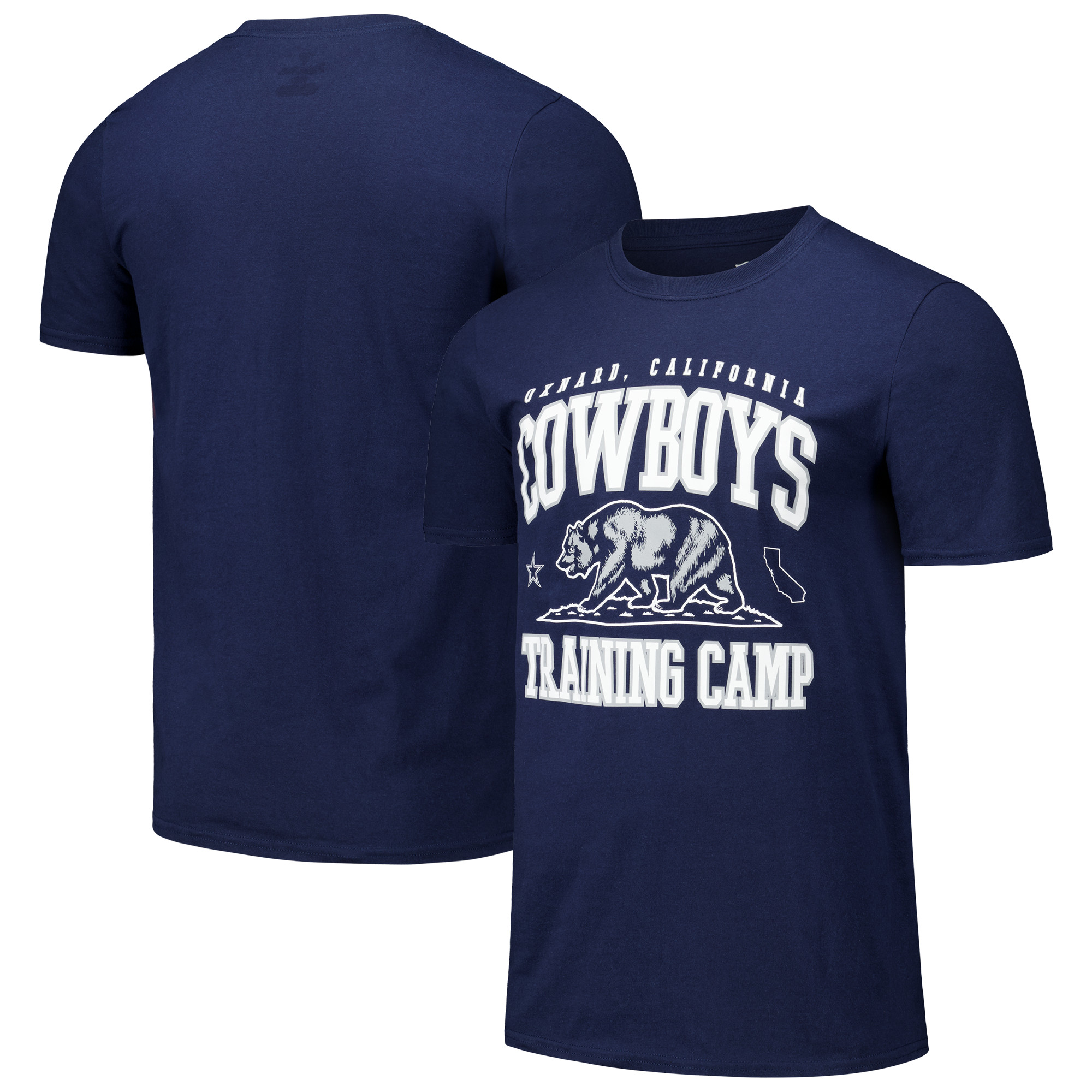 Men's Navy Dallas Cowboys Cali Training Camp T-Shirt - Image 2