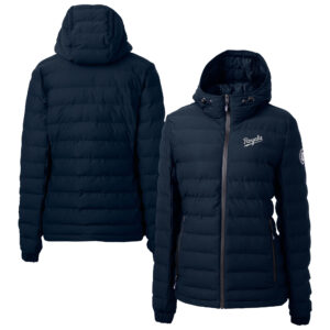 Women's Cutter & Buck Navy Kansas City Royals  Mission Ridge Repreve Eco Insulated Puffer Jacket